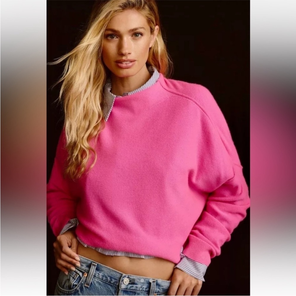 *NEW W/ DEFECTS* Anthropologie Pilcro 'Alani' Cashmere Mock neck Sweater - Small